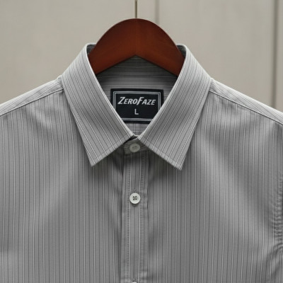 Steel Grey Stripe Shirt