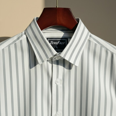 Premium White formal Stripe Shirt