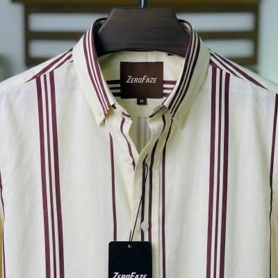 Vintage Cream Stripe Shirt