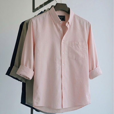 Premium Solid Shirt (Soft Pink)