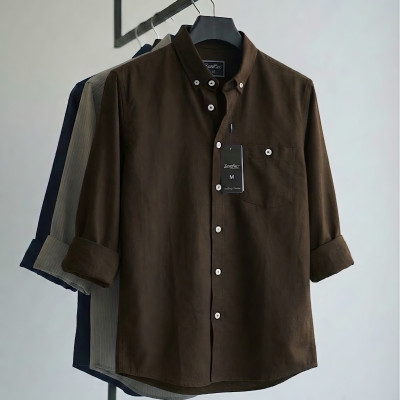 Premium Solid Shirt (Dark Chocolate)