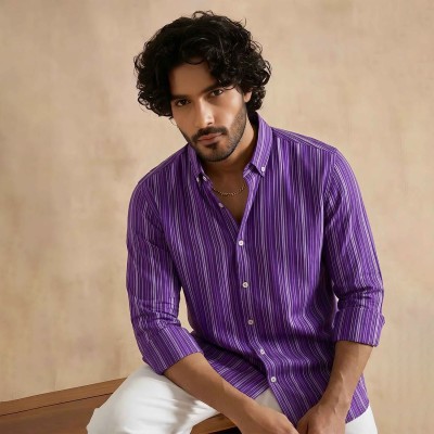 Royal Purple Stripe Shirt
