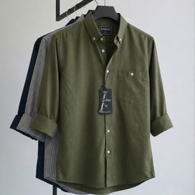 Premium Solid Shirt (Olive)